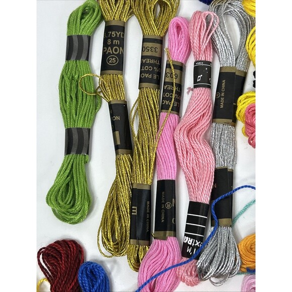 Lot Embroidery Floss Skeins Organizer Cross Stitch Thread Mixed Colors - Picture 3 of 8